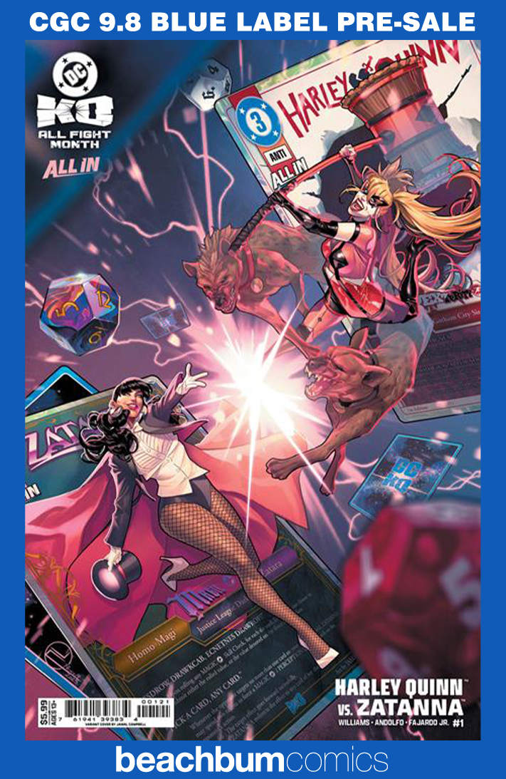 DC K.O.: Harley Quinn vs. Zatanna #1 Campbell Variant CGC 9.8