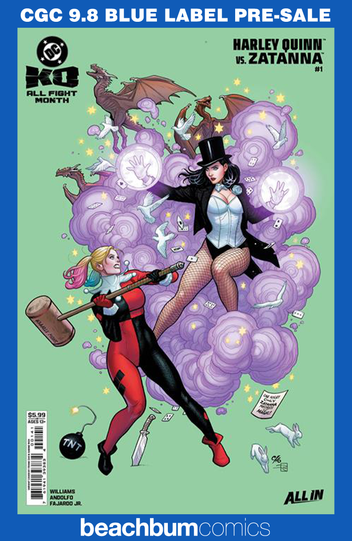 DC K.O.: Harley Quinn vs. Zatanna #1 Cho Variant CGC 9.8