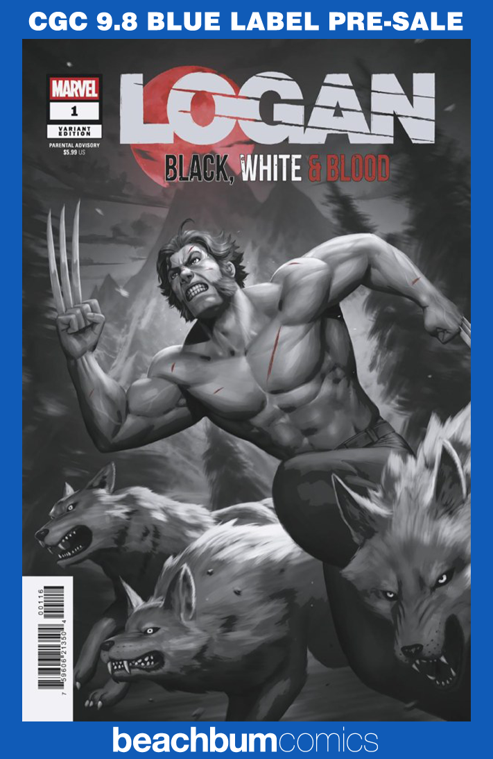 Logan: Black, White & Blood #1 Woo-Chul Lee 1:25 Retailer Incentive Variant CGC 9.8