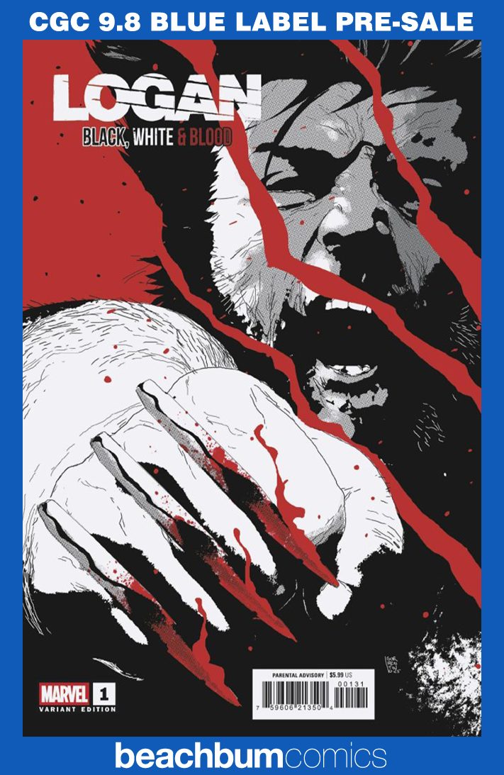 Logan: Black, White & Blood #1 Sorrentino Variant CGC 9.8
