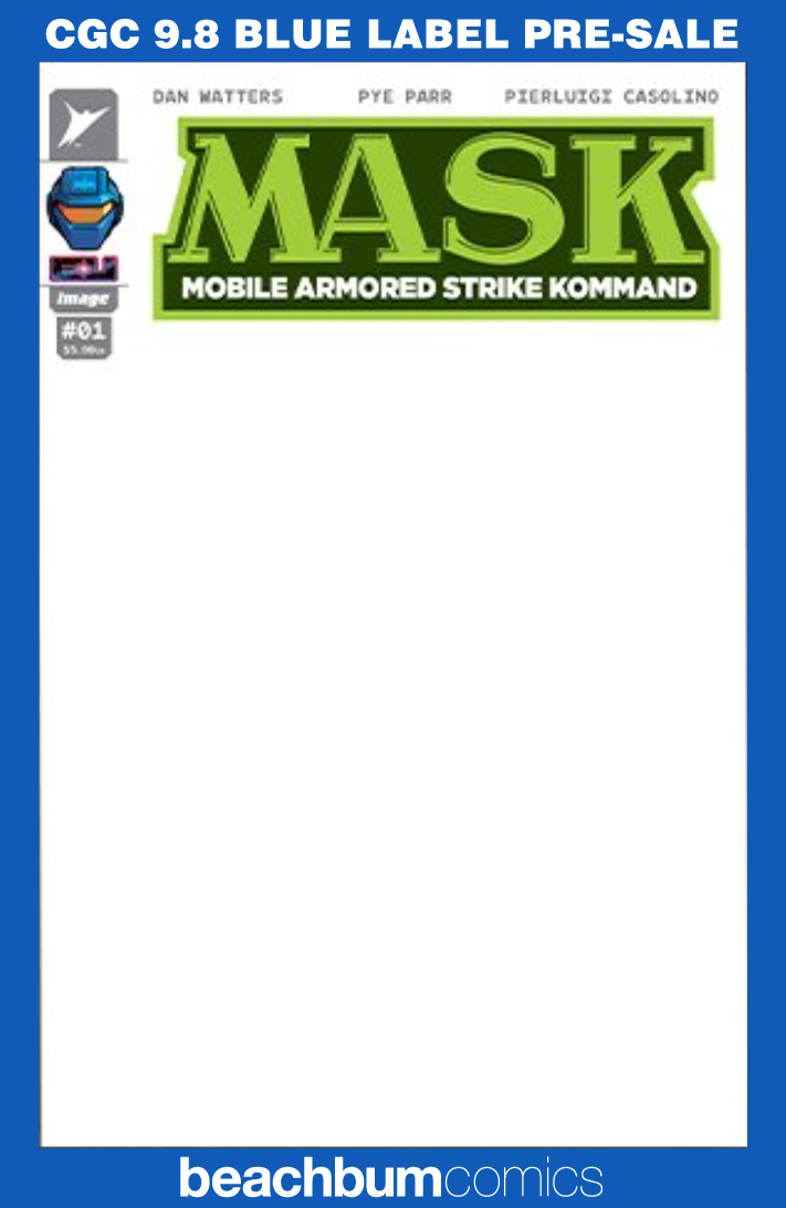M.A.S.K. #1 - Cover M - V.E.N.O.M. Blank Sketch Variant CGC 9.8 (MASK)