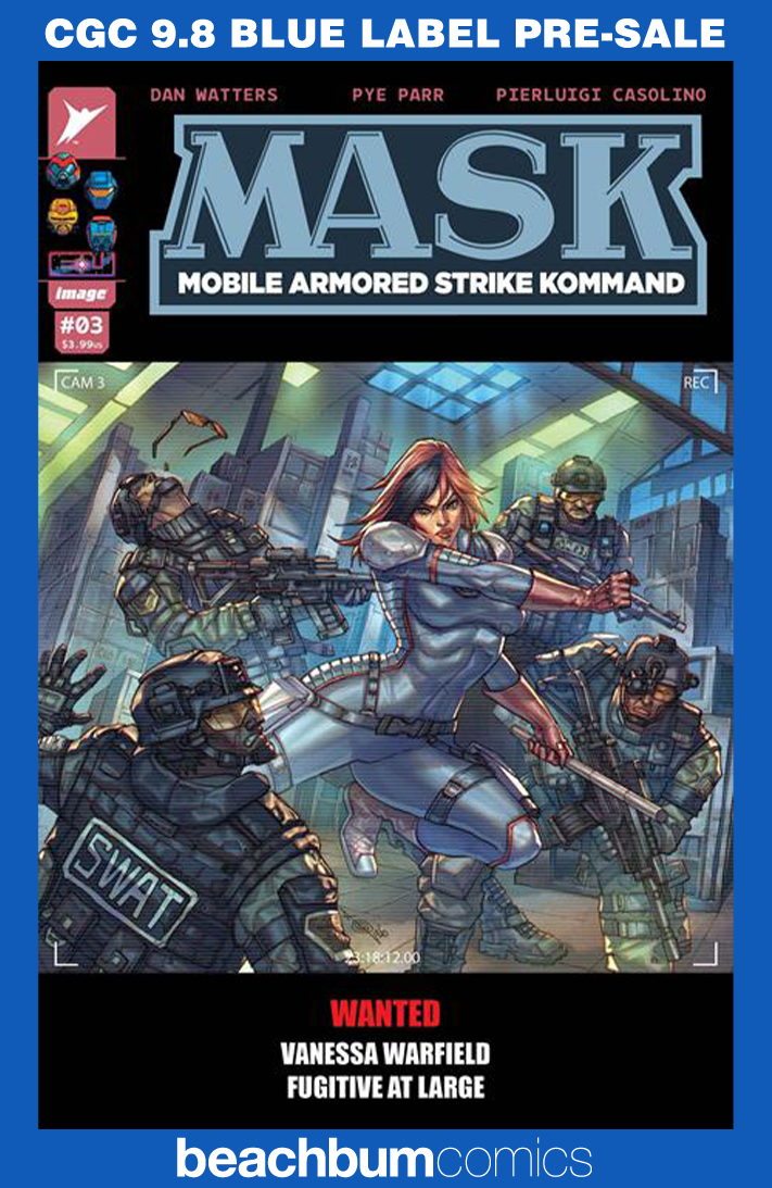M.A.S.K. #3 Quah 1:25 Retailer Incentive Variant CGC 9.8 (MASK)