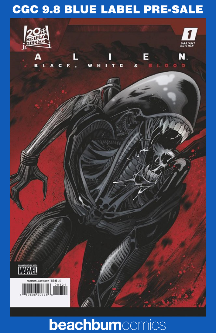 Alien: Black, White & Blood #1 Casagrande Variant CGC 9.8