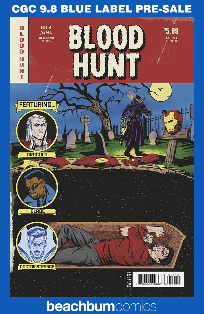 Blood Hunt: Red Band Edition #4 Cola 1:25 Bloody Homage Retailer Incentive Variant CGC 9.8