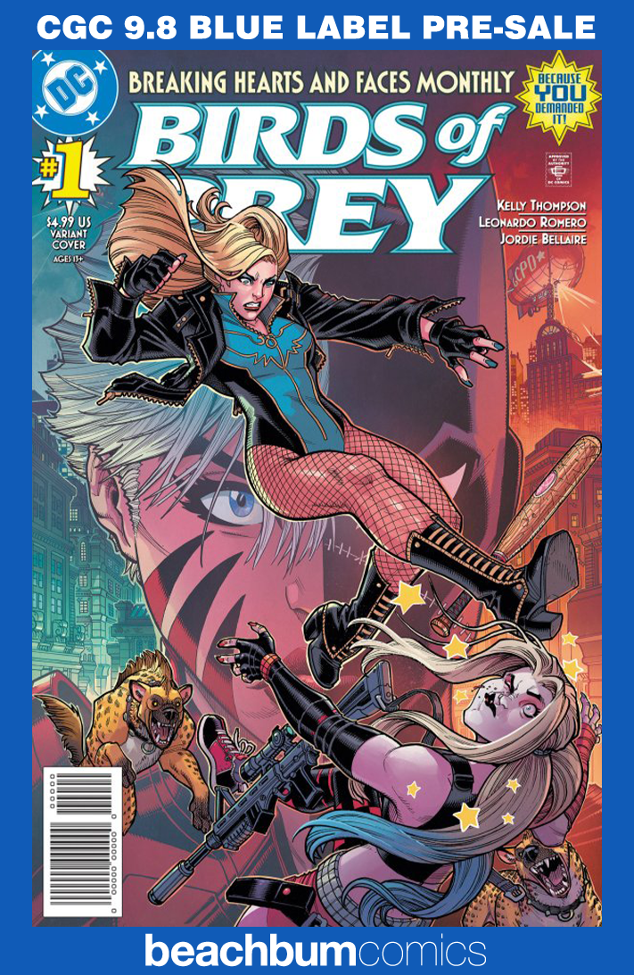 Birds of Prey #1 Bradshaw 1:25 Retailer Incentive Variant CGC 9.8