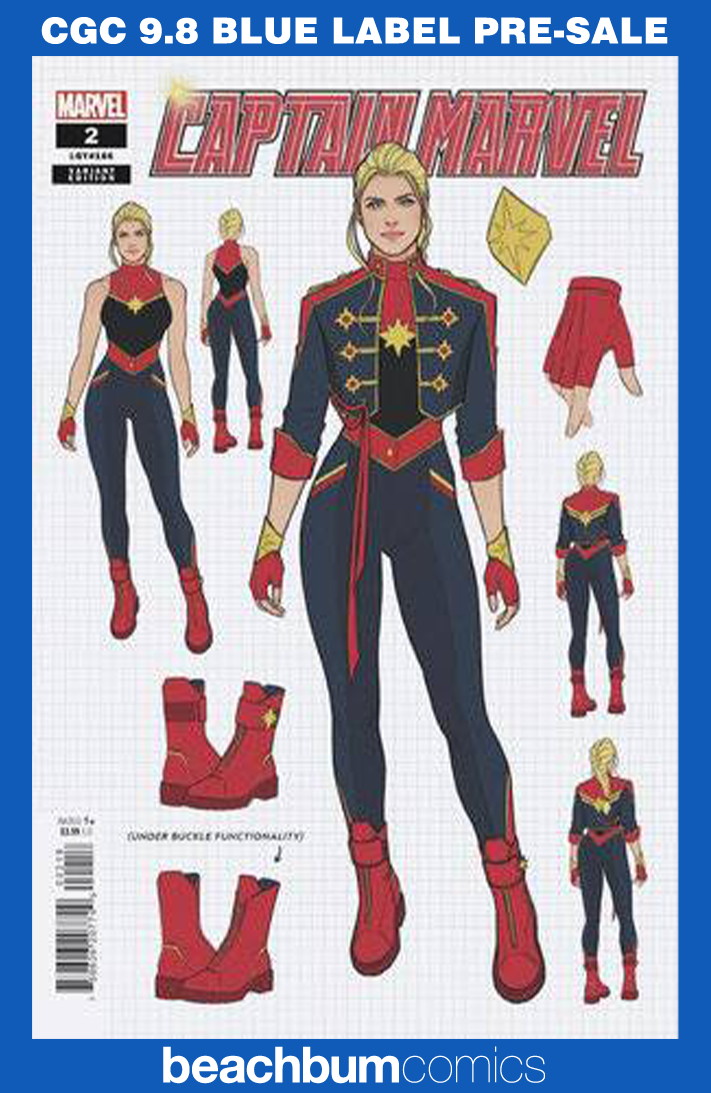 Captain Marvel #2 Bartel 1:10 Retailer Incentive Variant CGC 9.8