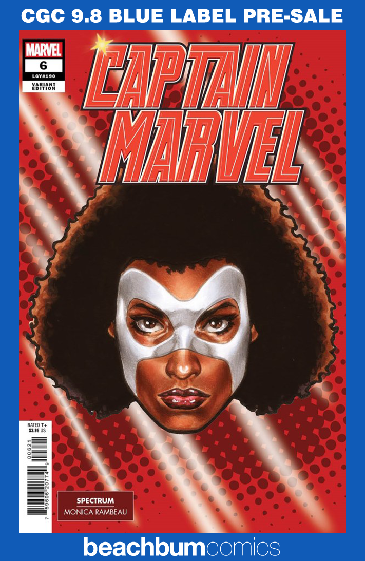 Captain Marvel #6 Brooks Headshot Variant CGC 9.8
