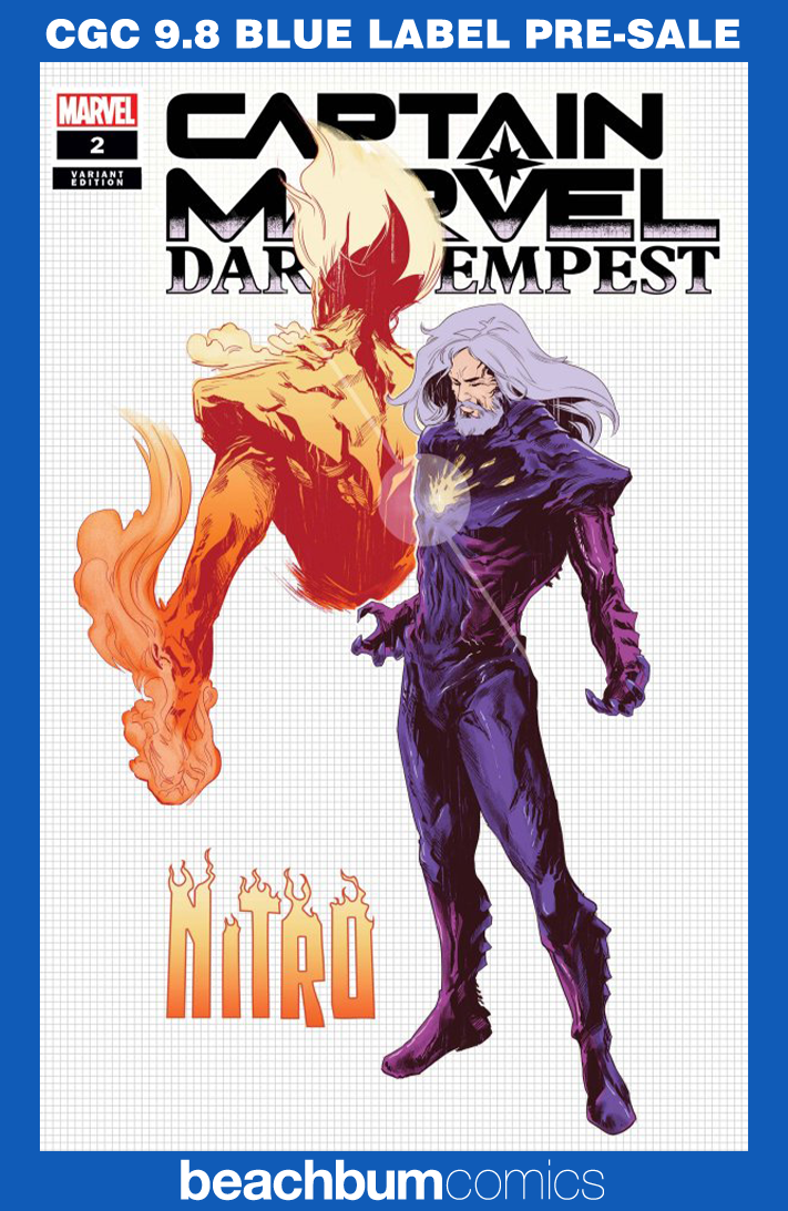 Captain Marvel: Dark Tempest #2 Villanelli 1:10 Retailer Incentive Variant CGC 9.8