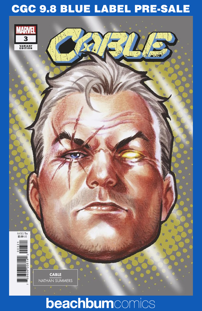 Cable #3 Brooks Headshot Variant CGC 9.8