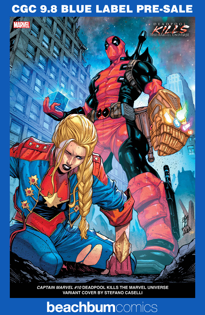 Captain Marvel #10 Caselli Deadpool Kills The Marvel Universe Variant