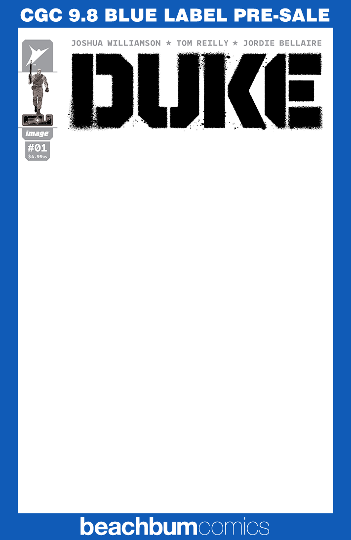 Duke #1 - Cover G - Blank Sketch Variant CGC 9.8
