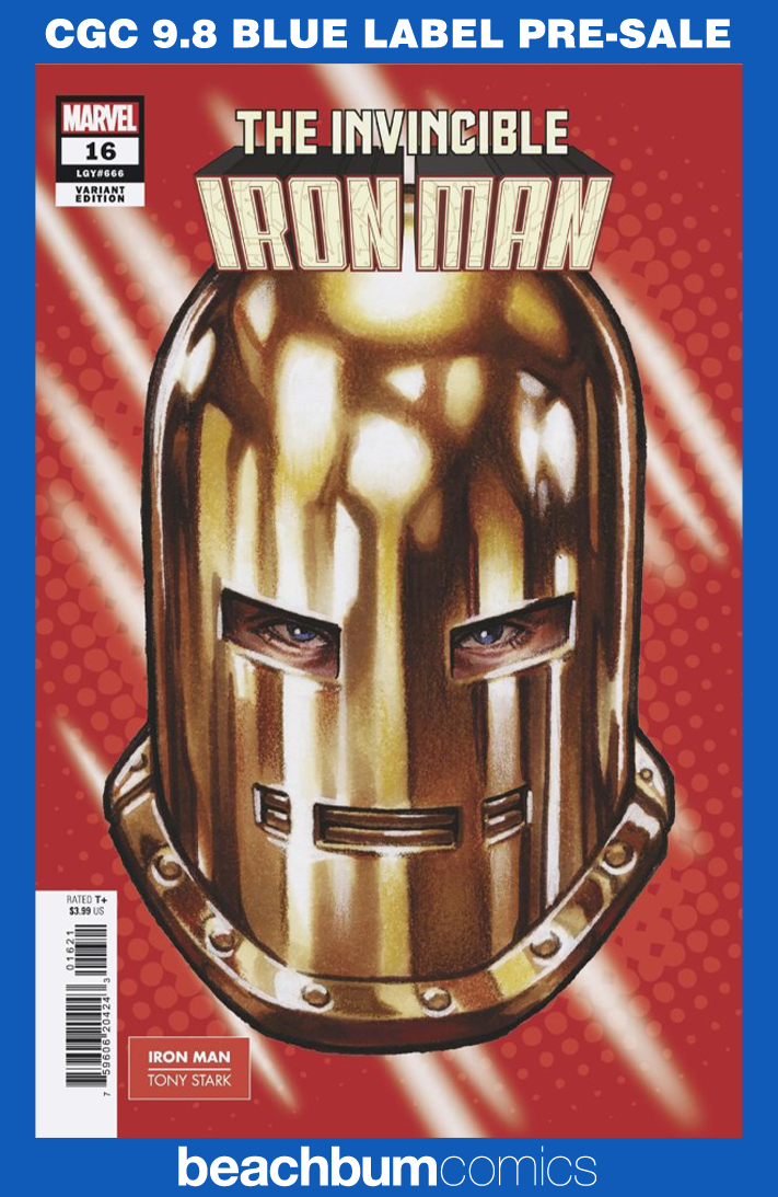 Invincible Iron Man #16 Brooks Headshot Variant CGC 9.8