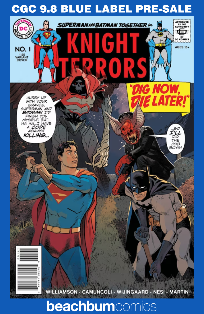 Knight Terrors #1 Shaner 1:25 Retailer Incentive Variant CGC 9.8