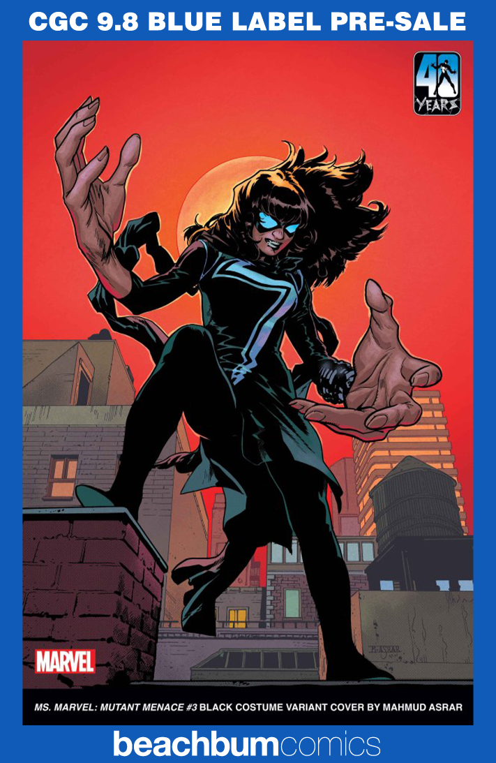 Ms. Marvel: Mutant Menace #3 Asrar Black Costume Variant CGC 9.8
