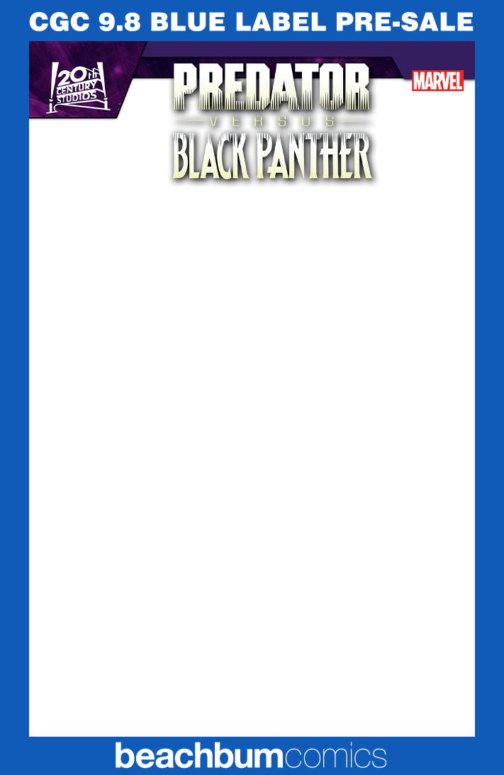 Predator vs. Black Panther #1 Blank Sketch Variant CGC 9.8