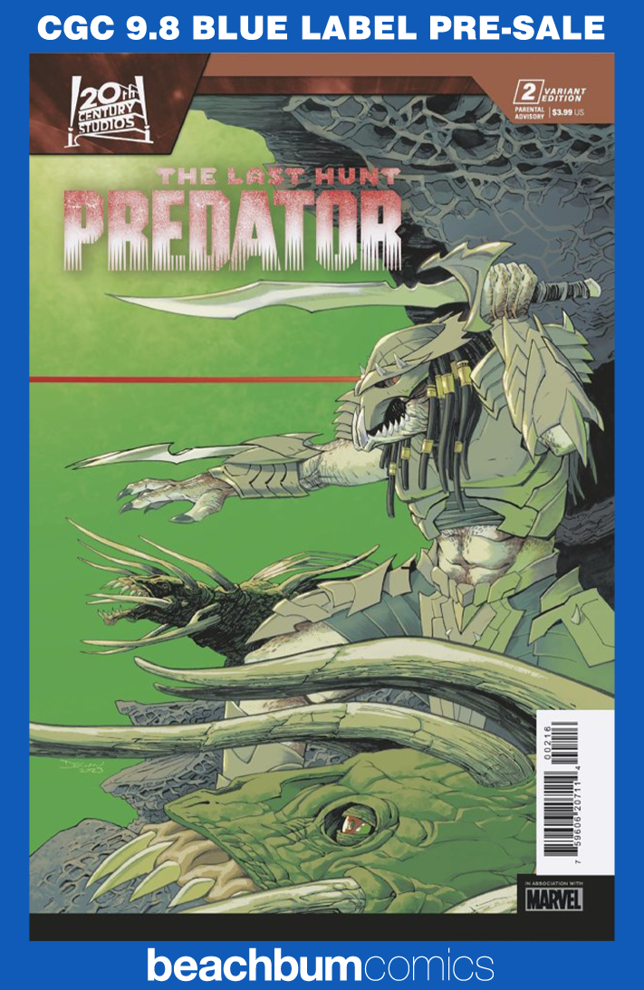 Predator: The Last Hunt #2 Shalvey 1:25 Retailer Incentive Variant CGC 9.8
