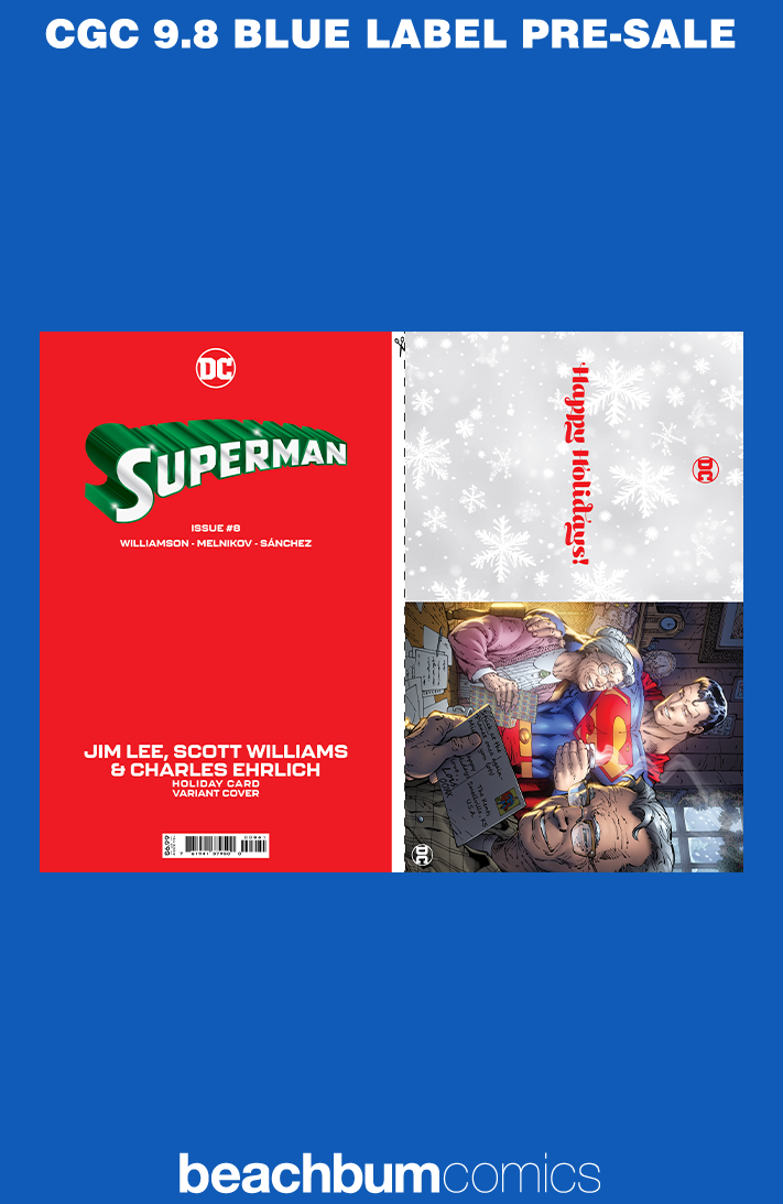 Superman #8 Jim Lee Holiday Card Variant CGC 9.8