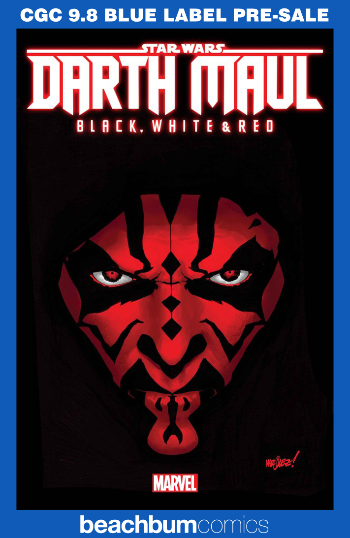 Star Wars: Darth Maul - Black, White & Red #1 Marquez 1:25 Retailer Incentive Variant CGC 9.8