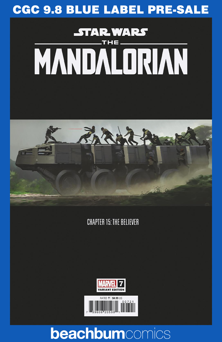 Star Wars: The Mandalorian Season 2 #7 Concept Art Variant CGC 9.8