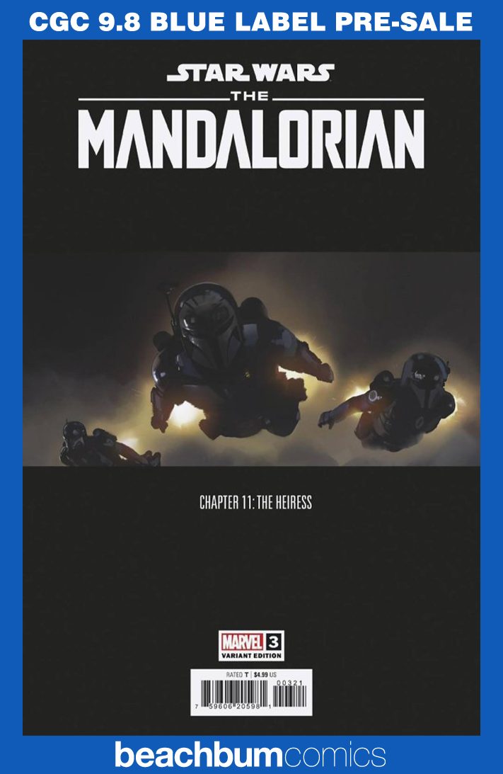 Star Wars: The Mandalorian Season 2 #3 Concept Art Variant CGC 9.8