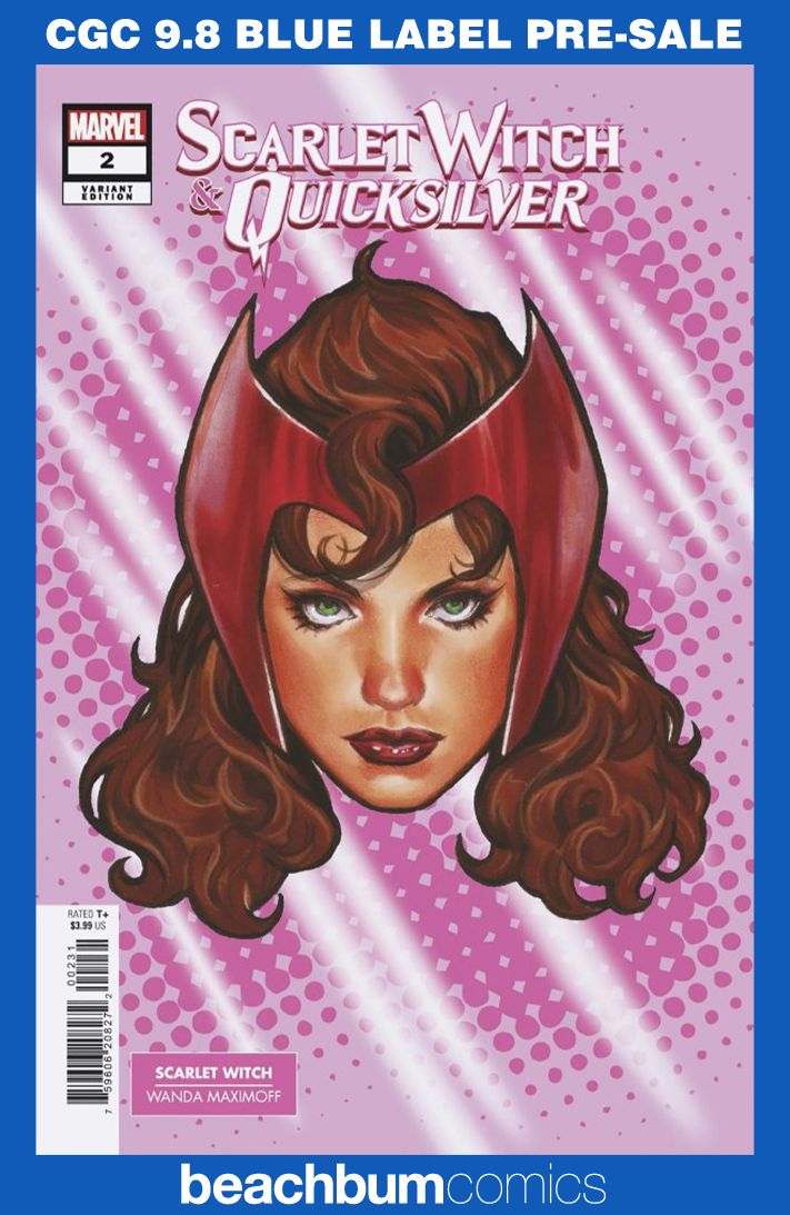 Scarlet Witch & Quicksilver #2 Brooks Headshot Variant CGC 9.8
