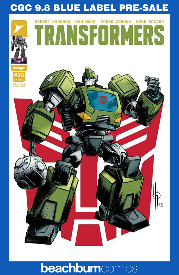 Transformers #25 Second Printing -Cover B - CGC 9.8