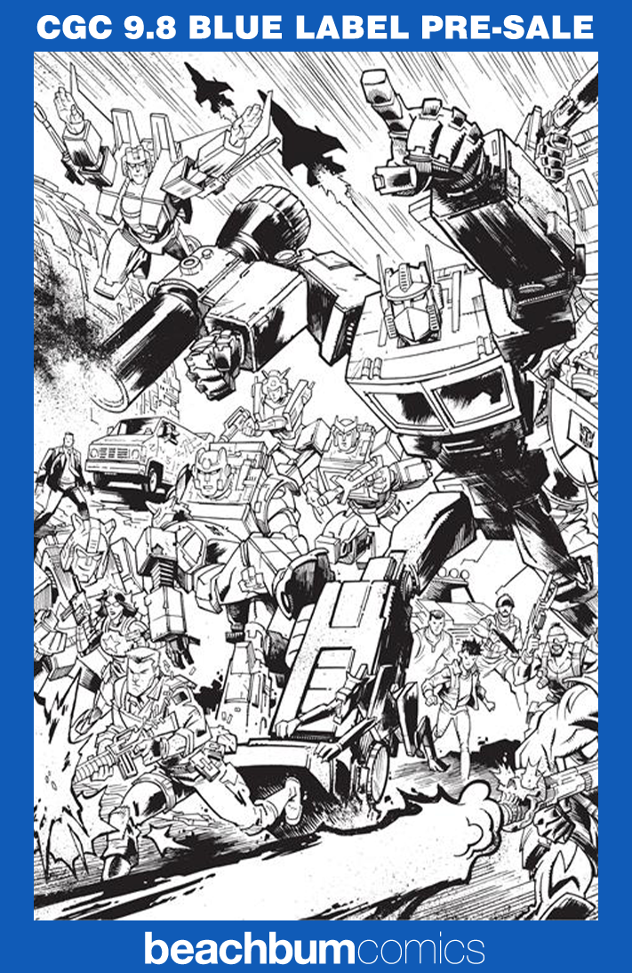 Transformers #9 Howard Energon Universe Anniversary B/W Connecting Cover Variant CGC 9.8