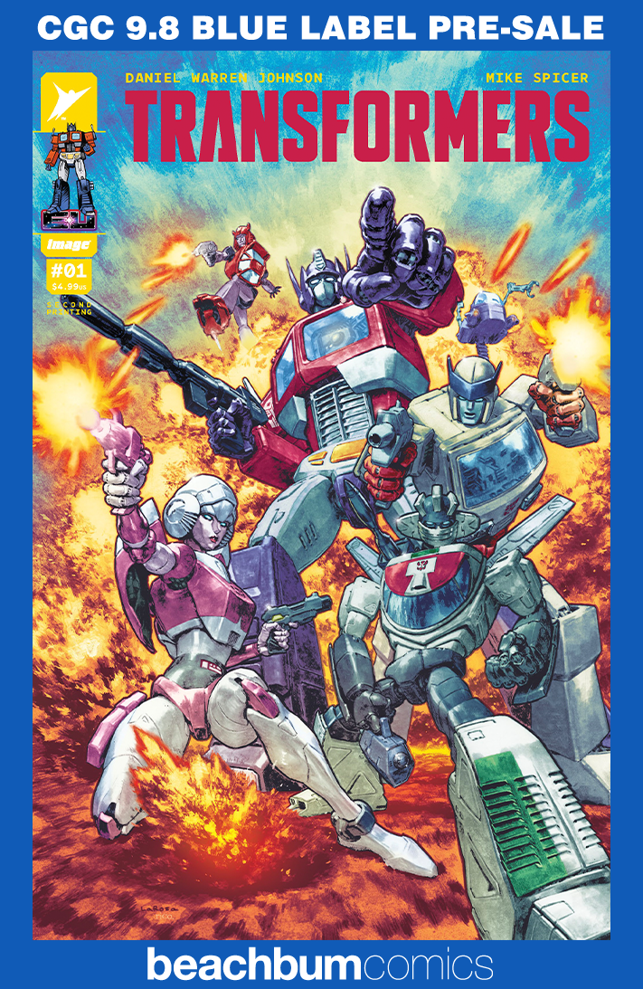 Transformers #1 Second Printing - Cover C - Larosa Variant CGC 9.8
