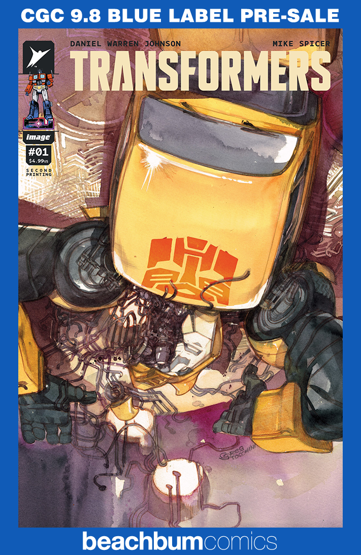 Transformers #1 Second Printing - Cover E - Tocchini Variant CGC 9.8