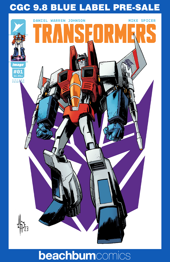 Transformers #1 Second Printing - Cover B - Howard Variant CGC 9.8