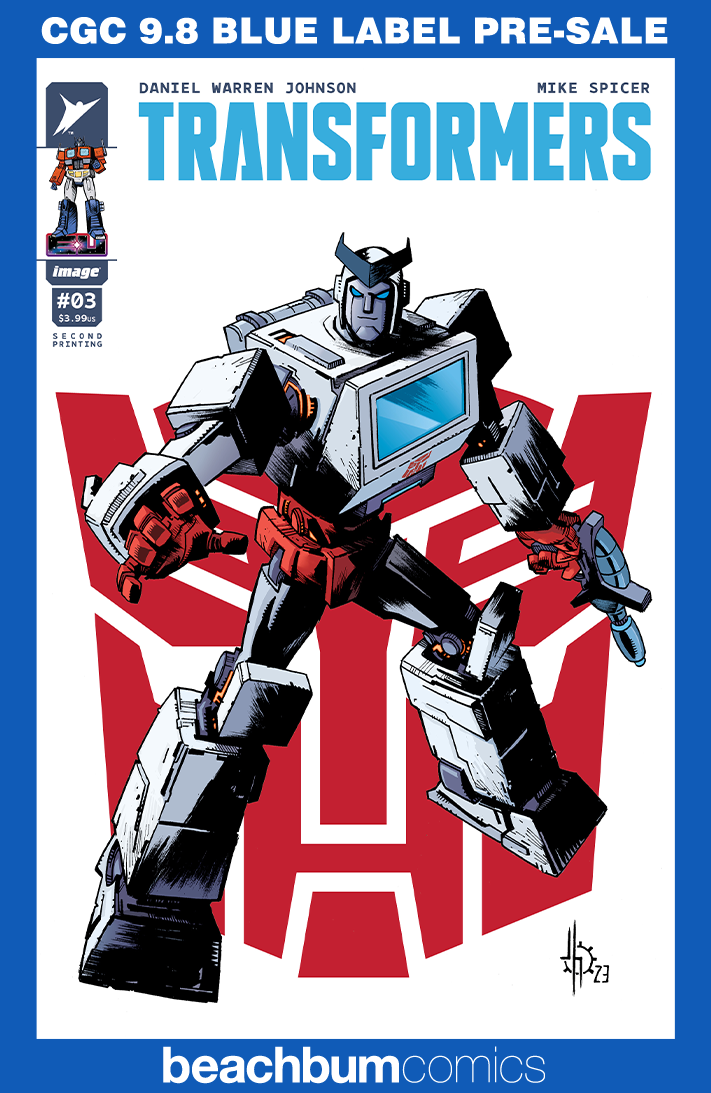 Transformers #3 Second Printing Variant CGC 9.8