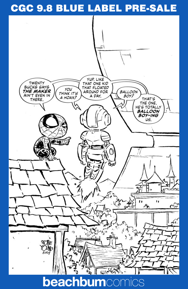 Ultimate Endgame #1 Young 1:100 B&W Virgin Retailer Incentive Variant CGC 9.8