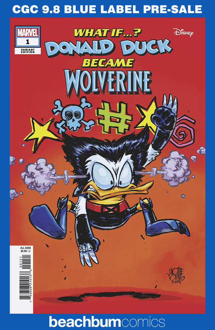 Marvel & Disney: What If...? Donald Duck Became Wolverine #1 Young Variant CGC 9.8