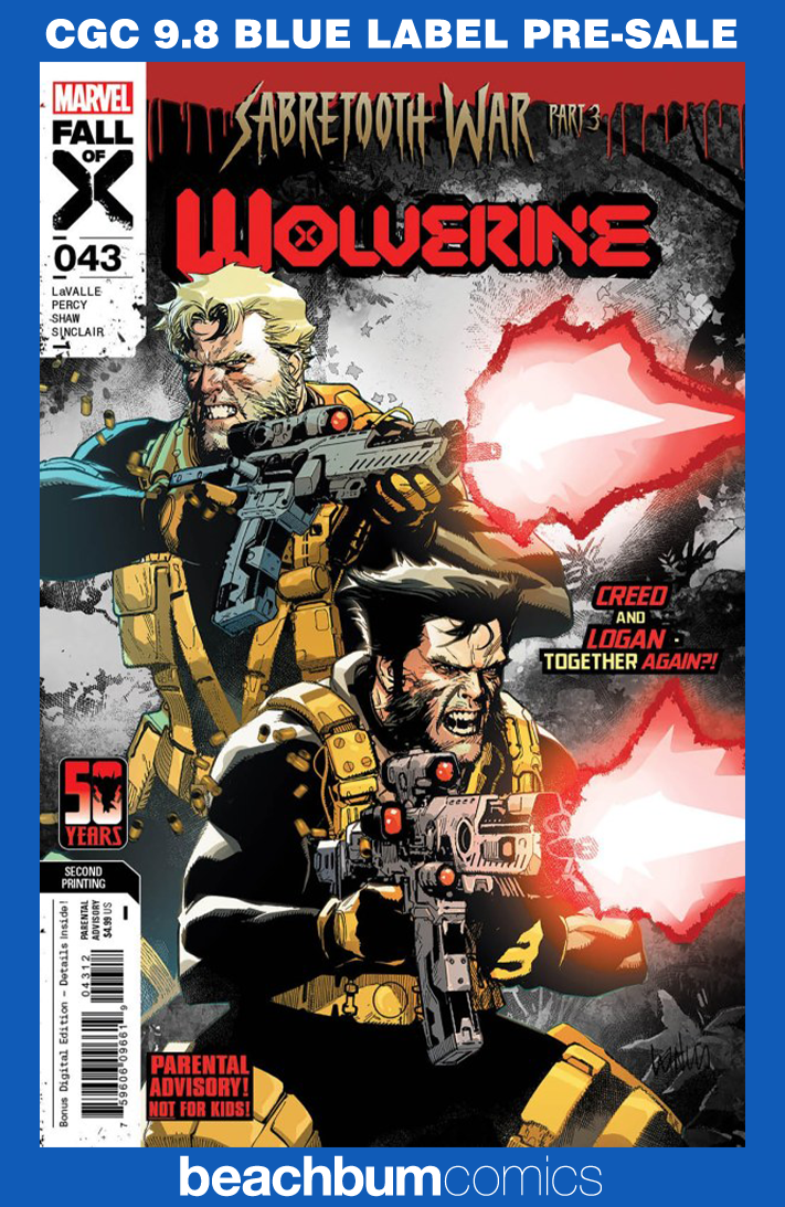 Wolverine #43 Second Printing CGC 9.8