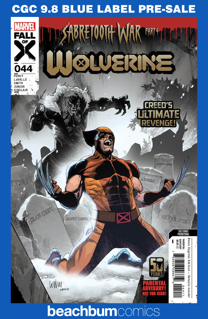 Wolverine #44 Second Printing CGC 9.8