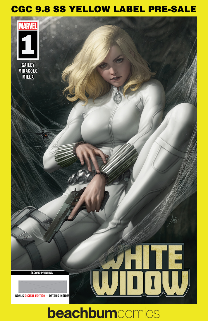 White Widow #1 Artgerm Second Printing CGC 9.8 SS