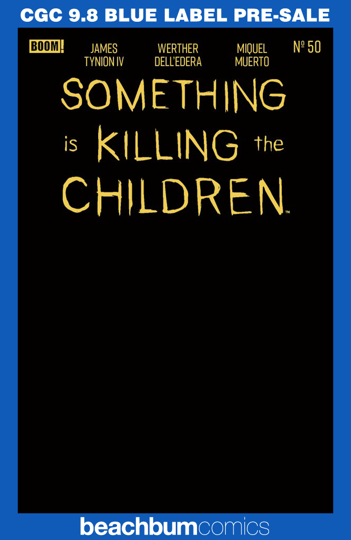 Something is Killing the Children #50 Blank Sketch Foil Variant CGC 9.8