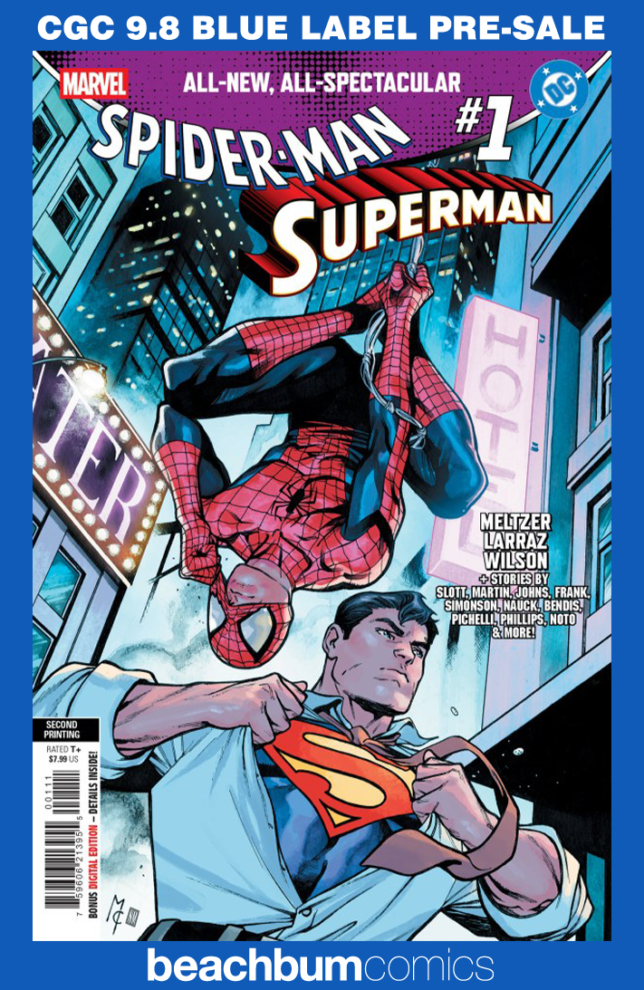 Marvel/DC: Spider-Man/Superman #1 Second Printing Coccolo Variant CGC 9.8
