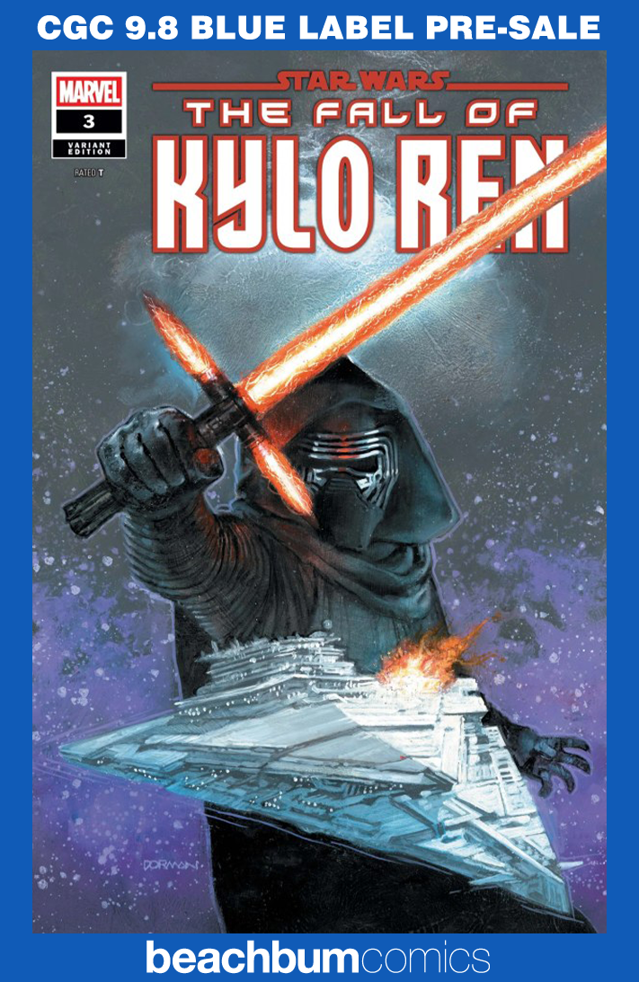 Star Wars: The Fall of Kylo Ren #3 Dorman 1:25 Retailer Incentive Variant CGC 9.8