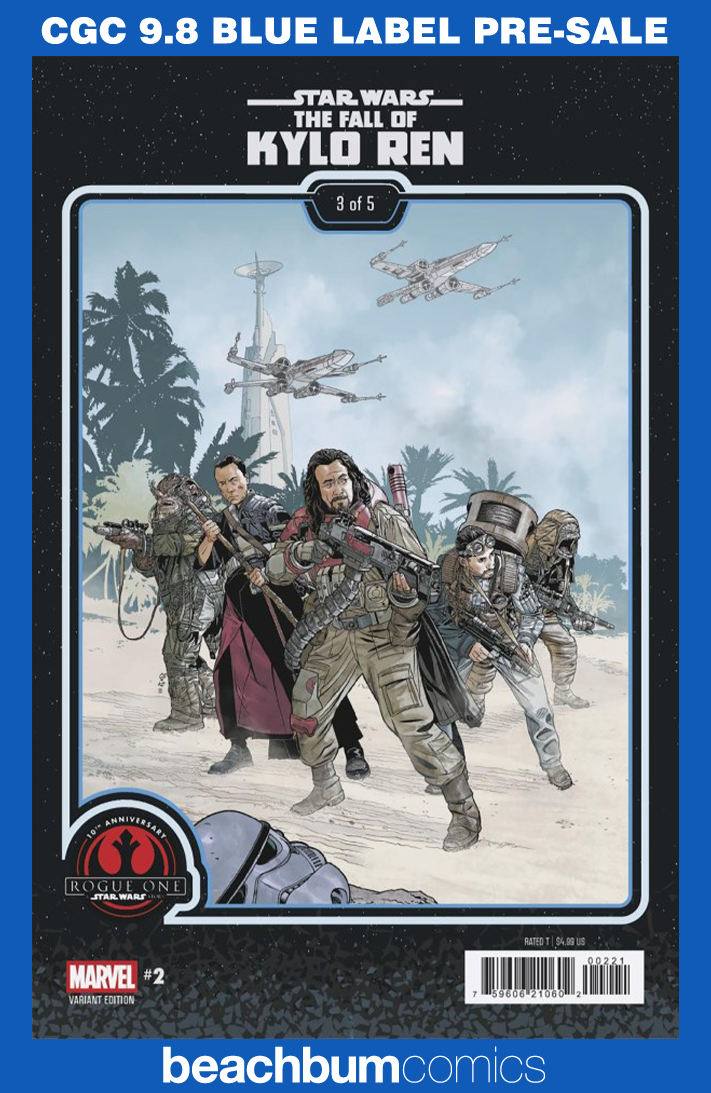 Star Wars: The Fall of Kylo Ren #2 Sprouse Variant CGC 9.8