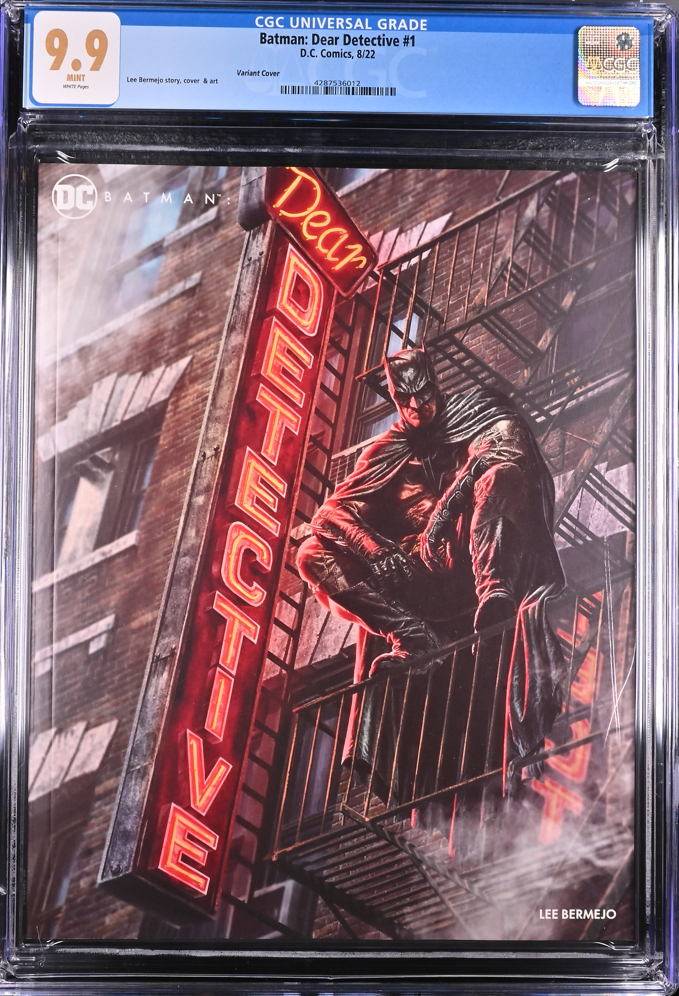 Batman: Dear Detective #1 Bermejo 1:25 Retailer Incentive Variant CGC 9.9