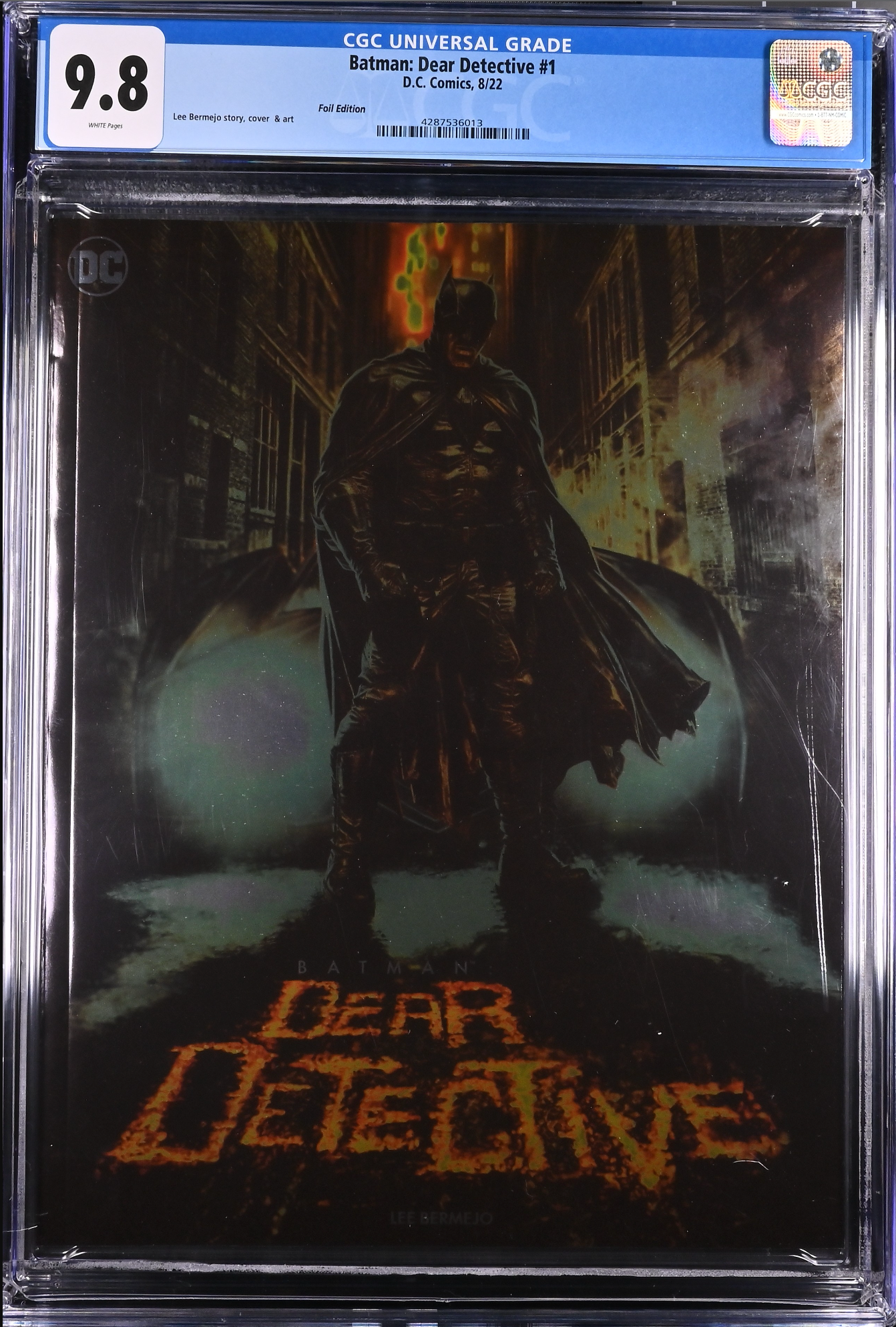Batman: Dear Detective #1 Bermejo 1:50 Foil Retailer Incentive Variant CGC 9.8