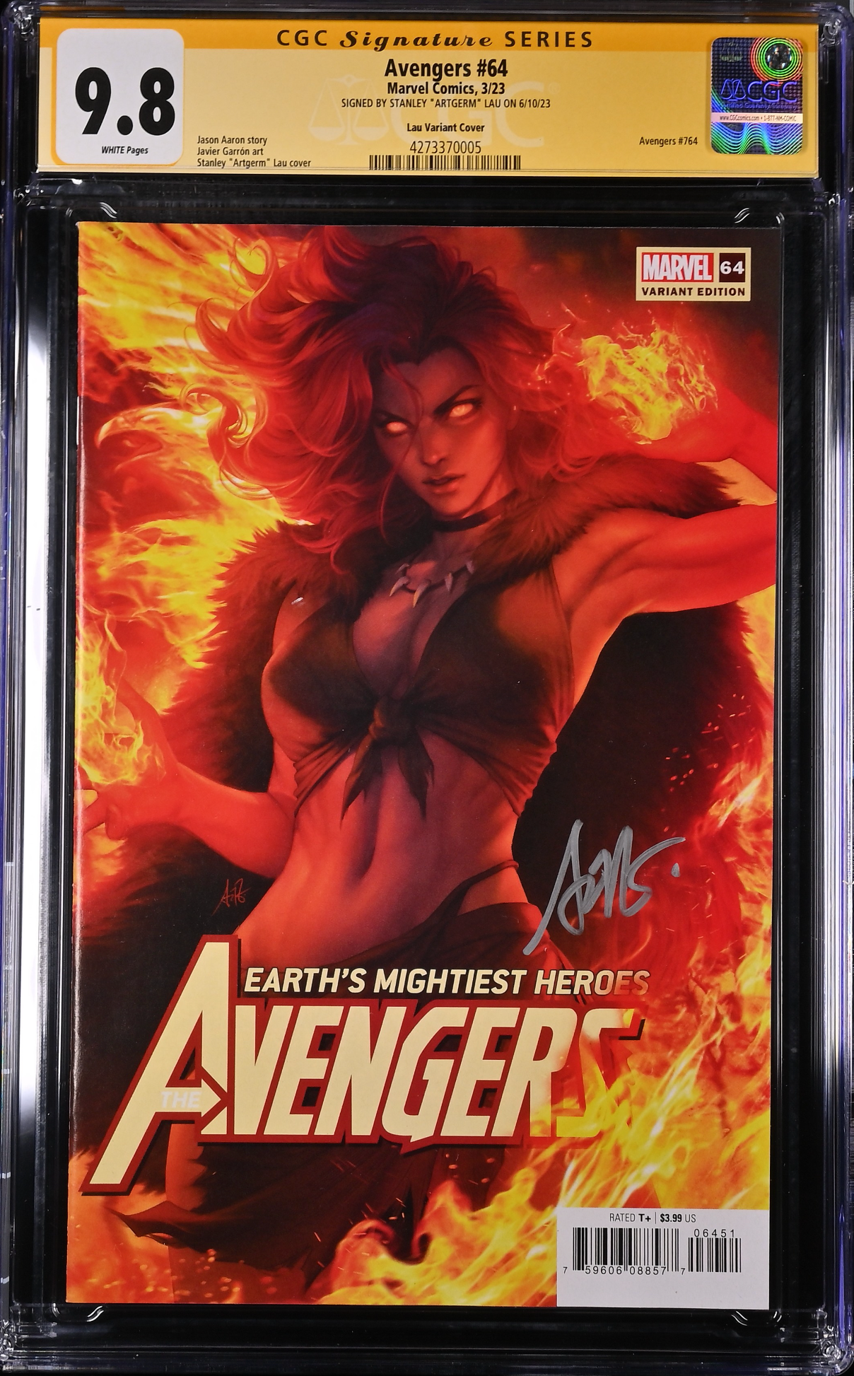 Avengers #64 Artgerm Variant CGC 9.8 SS