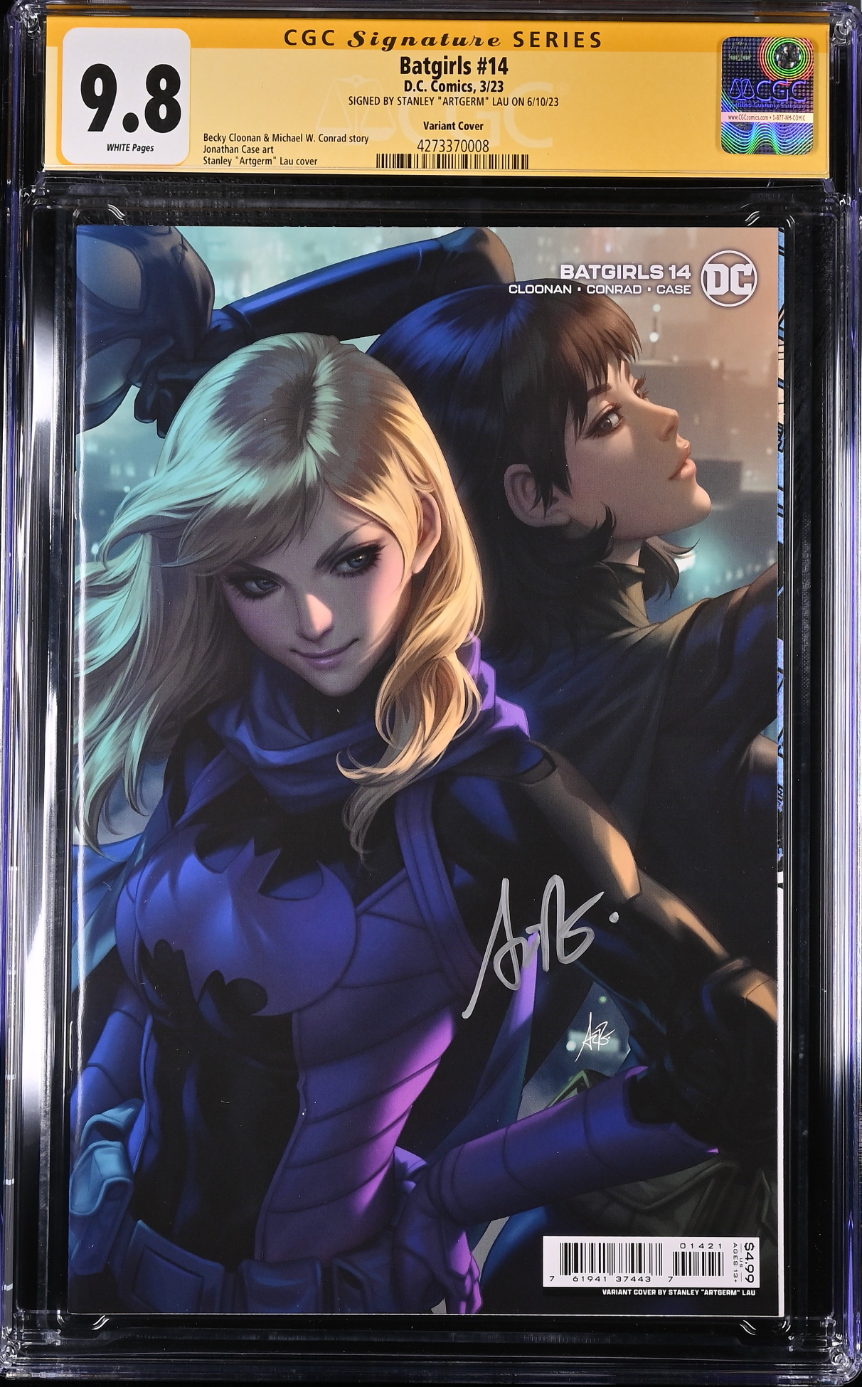 Batgirls #14 Artgerm Variant CGC 9.8 SS