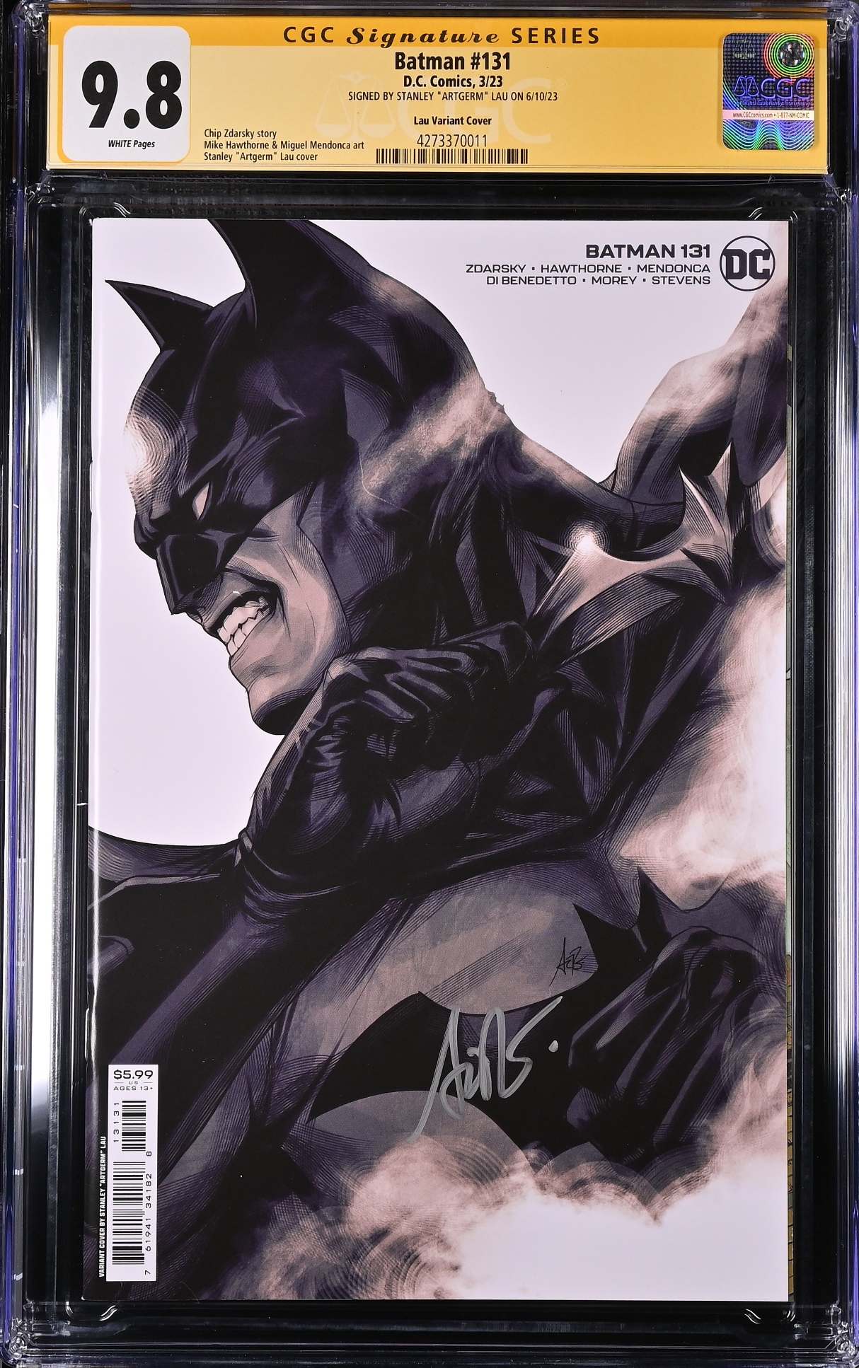 Batman #131 Artgerm Variant CGC 9.8 SS