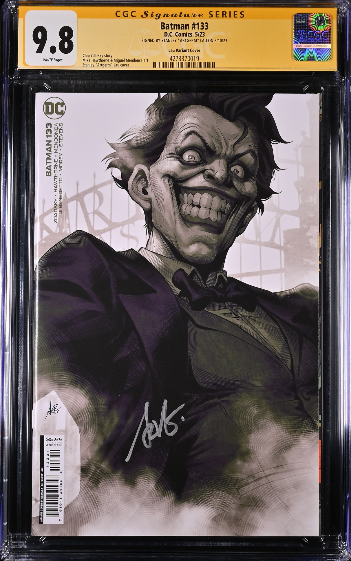 Batman #133 Artgerm Variant CGC 9.8 SS