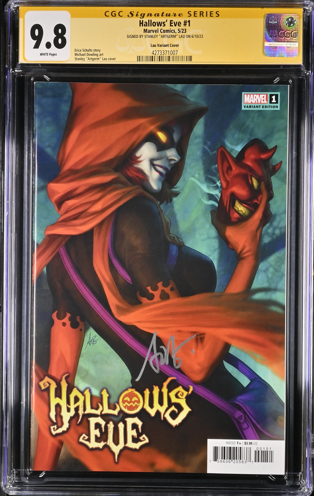 Hallows Eve #1 Artgerm Variant CGC 9.8 SS
