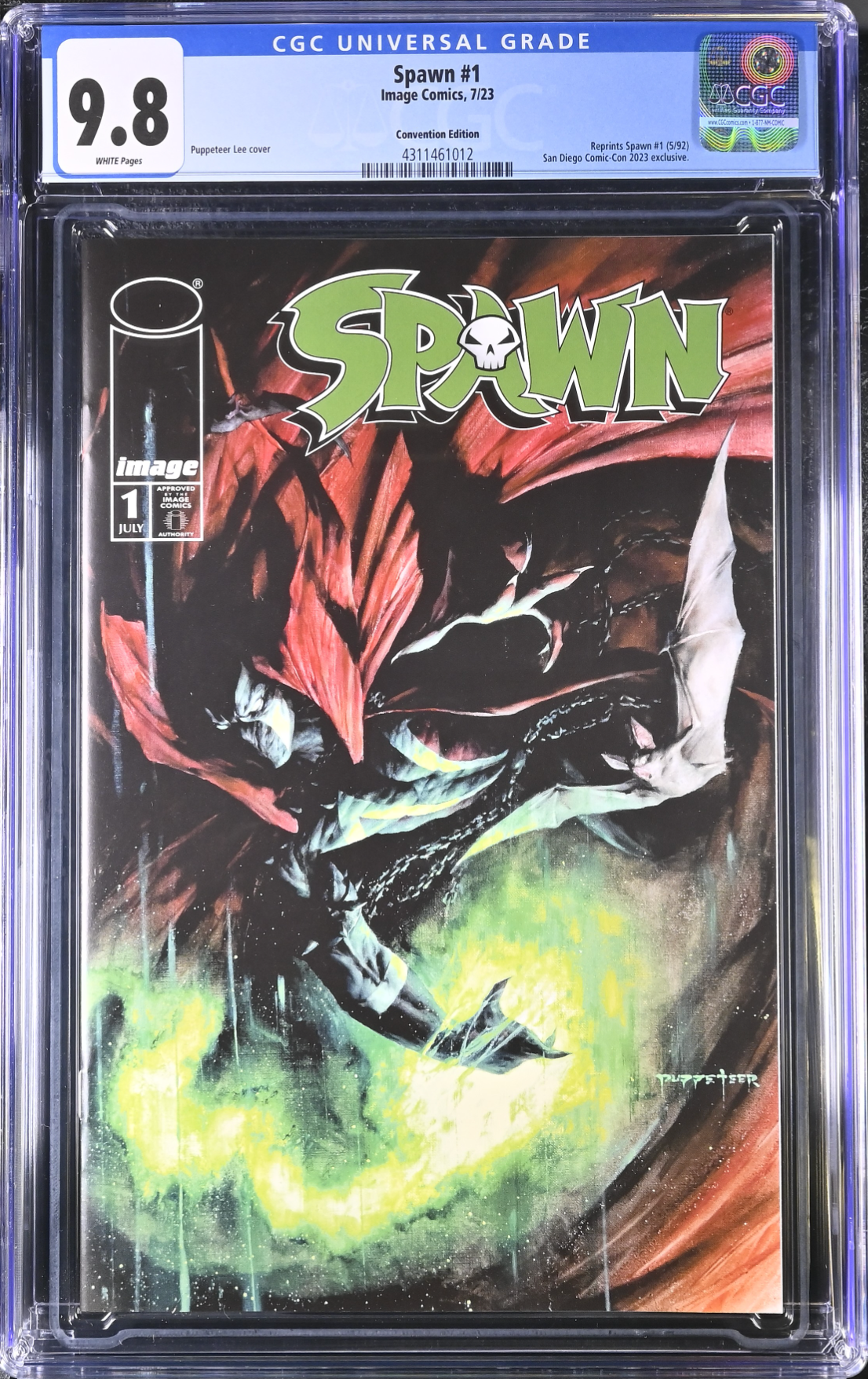 Spawn #1 SDCC Variant CGC 9.8