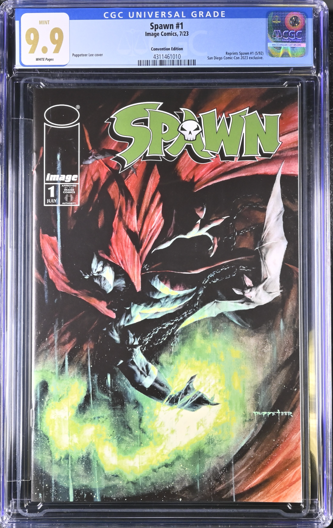 Spawn #1 SDCC Variant CGC 9.9