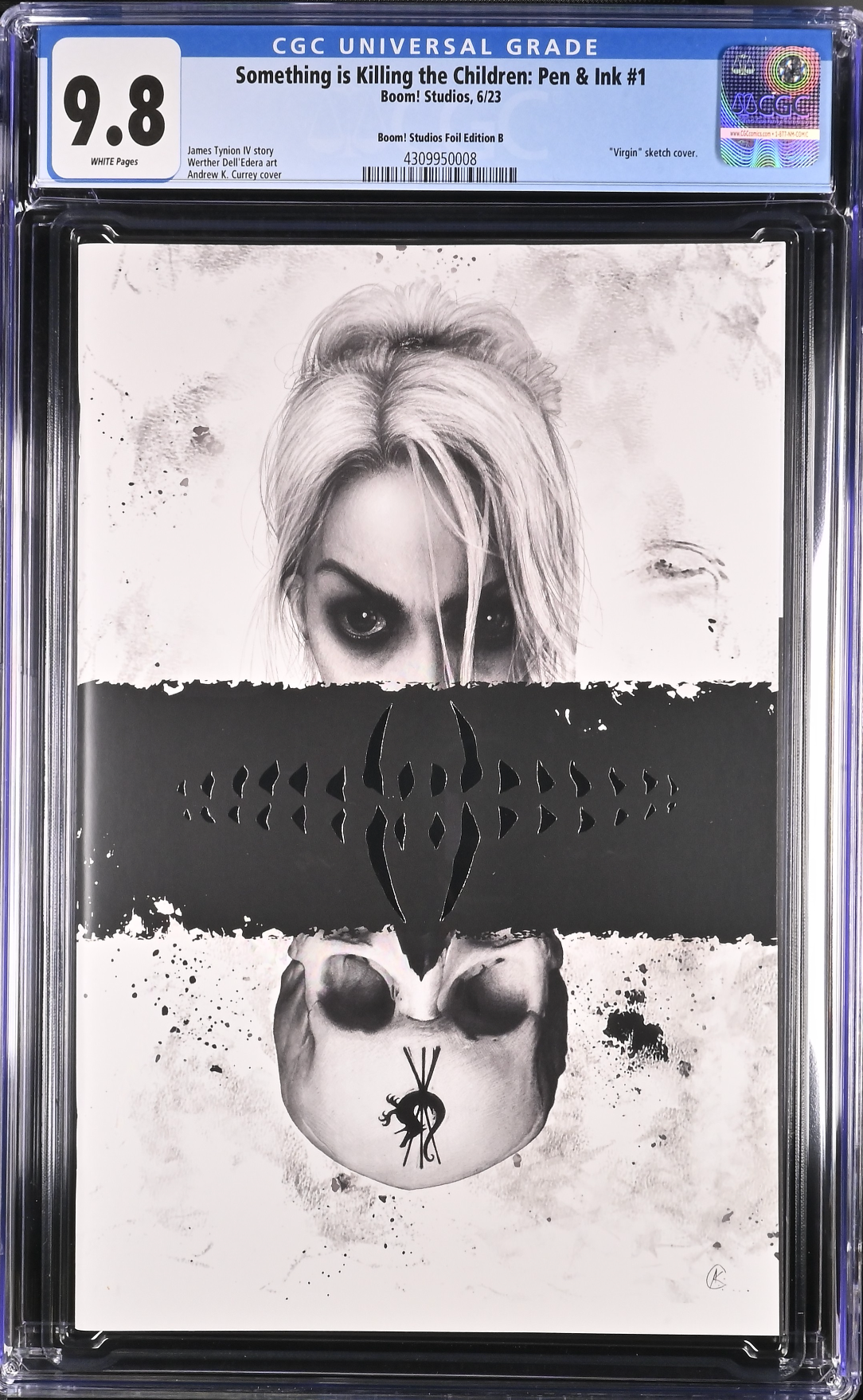 Something is Killing the Children: Pen & Ink #1 Currey SDCC Skull Variant CGC 9.8